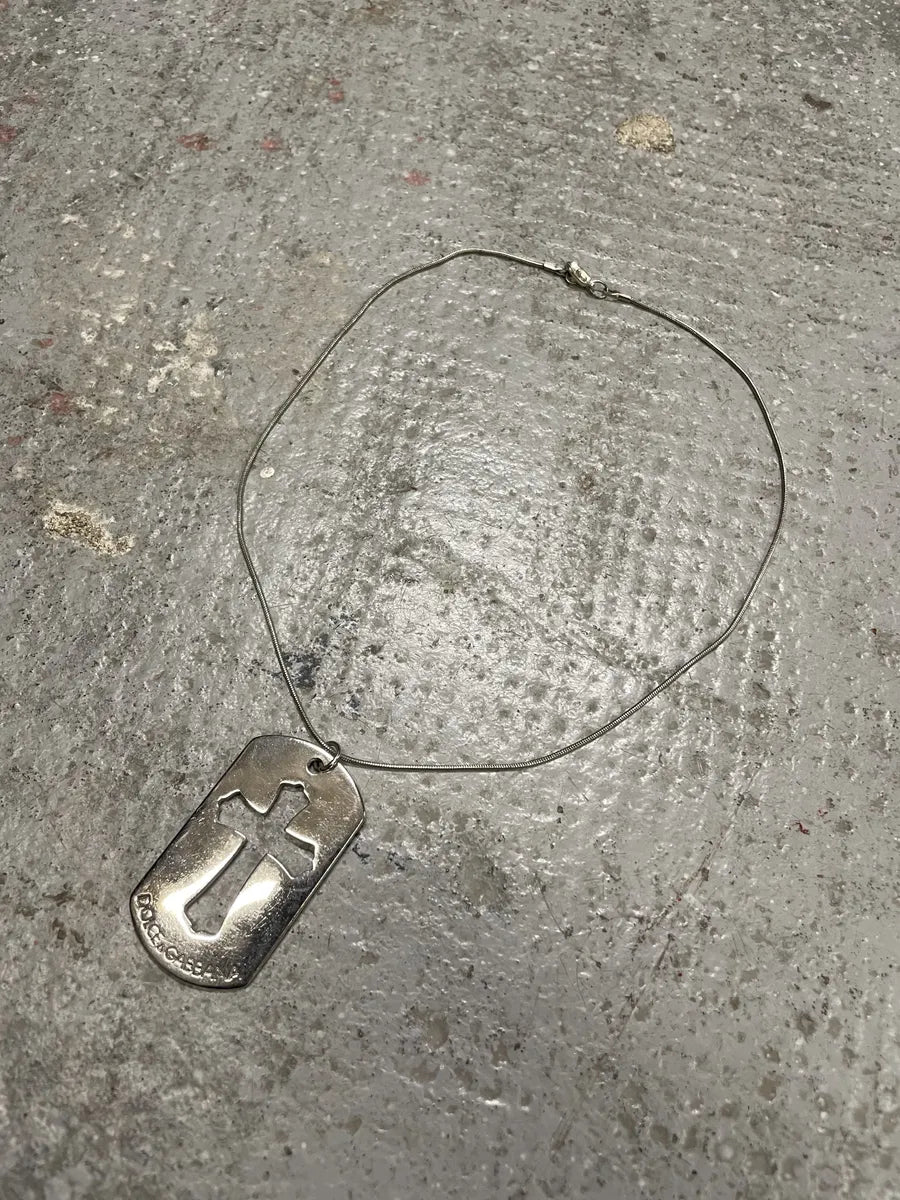 2000s Dolce & Gabbana Cross Pendant Necklace JhXabTQ 4