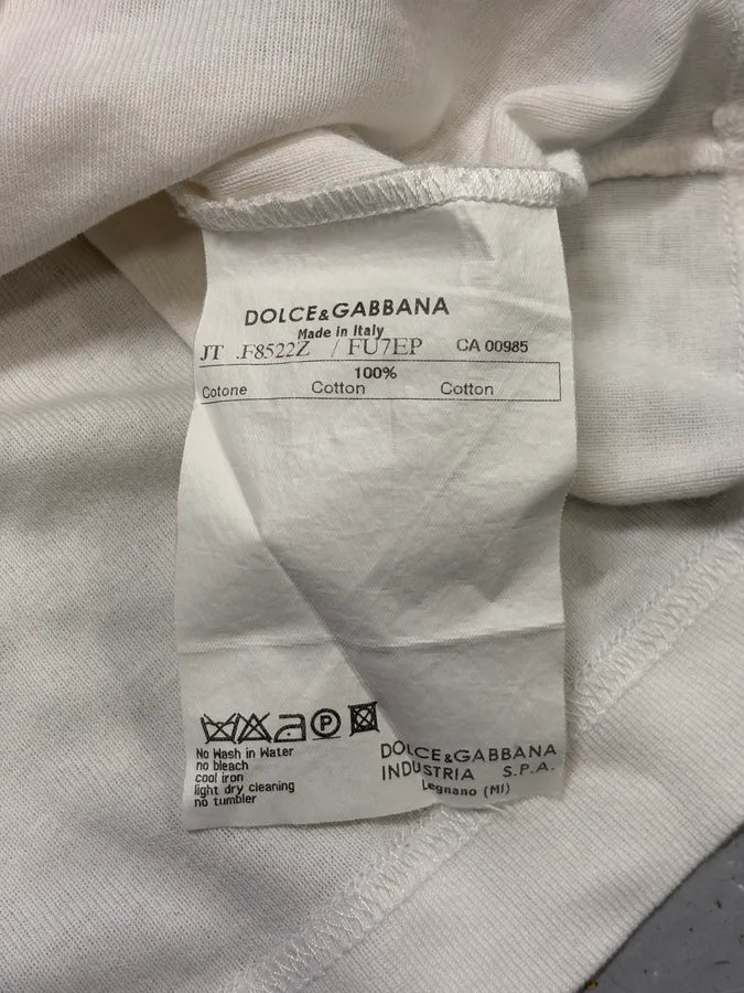 2000s Dolce & Gabbana Cross White T-Shirt NmAnprE 9
