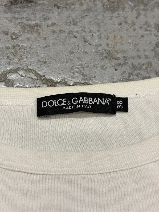 2000s Dolce & Gabbana Cross White T-Shirt NmAnprE 8