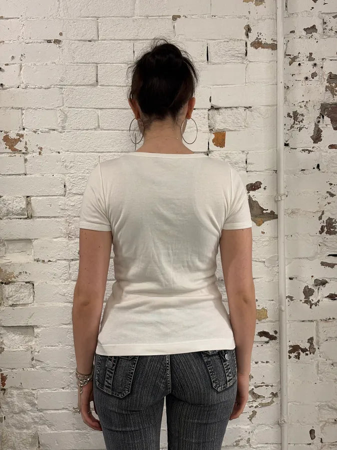 2000s Dolce & Gabbana Cross White T-Shirt NmAnprE 2