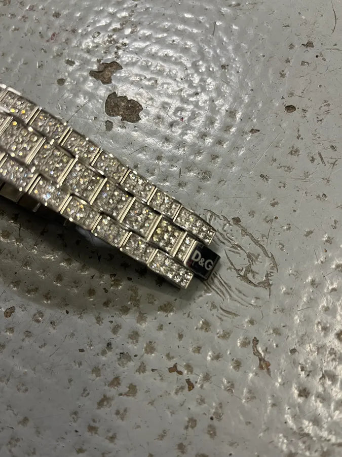 2000s Dolce & Gabbana Crystal Pave Bracelet Watch cZhyKnx 7