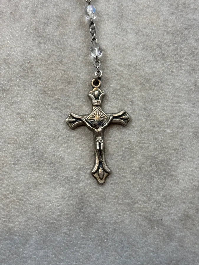 2000s Dolce & Gabbana Crystal Trompe Loeil Beaded Rosary Necklace jnOoalb 5