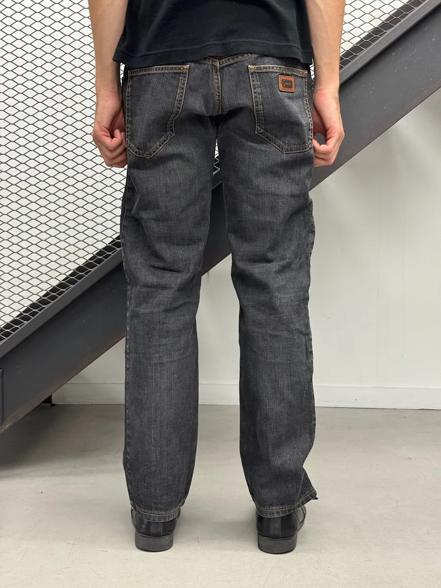 2000s Dolce & Gabbana Dark Grey Contrast Denim Stitch Jeans RPdZtNw 1