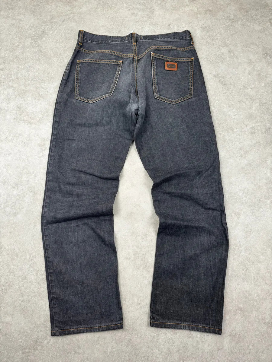 2000s Dolce & Gabbana Dark Grey Contrast Denim Stitch Jeans RPdZtNw 5