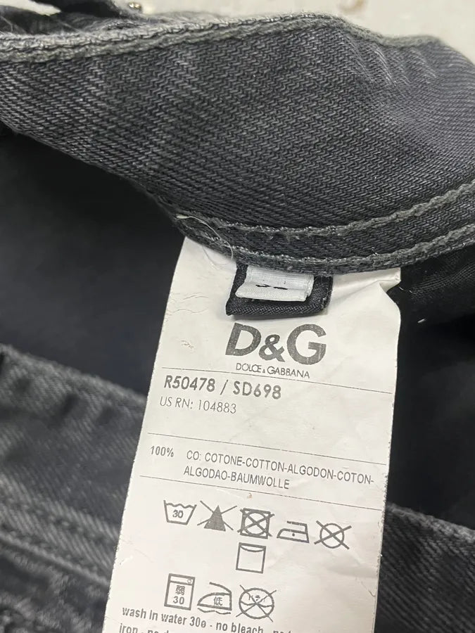 2000s Dolce & Gabbana Dark Grey Denim Jeans HDYZqEV 10