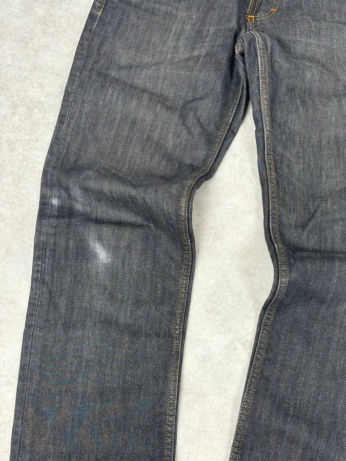 2000s Dolce & Gabbana Dark Grey Denim Power Straight Jeans wrRIVIZ 8