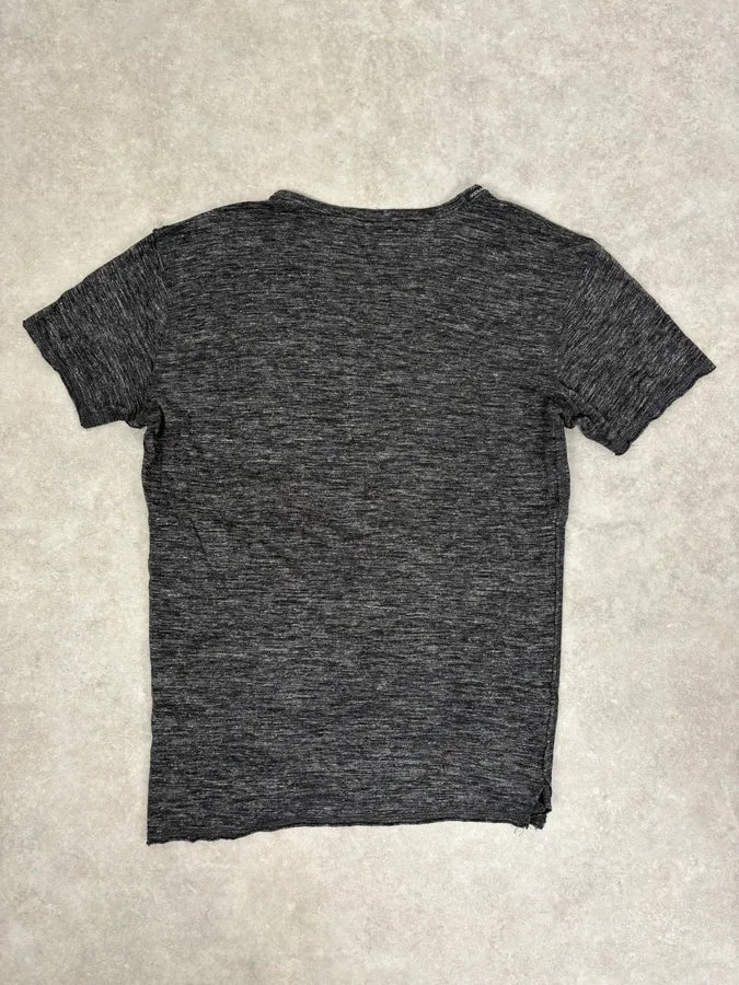 2000s Dolce & Gabbana Dark Grey James Dean V-Neck T-Shirt HIAKbas 5