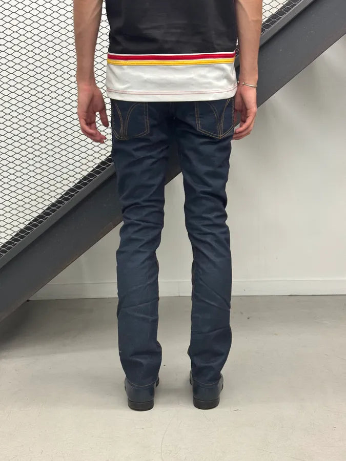 20010s Dolce & Gabbana Dark Navy Slim Denim Jeans nGLLmKh 3