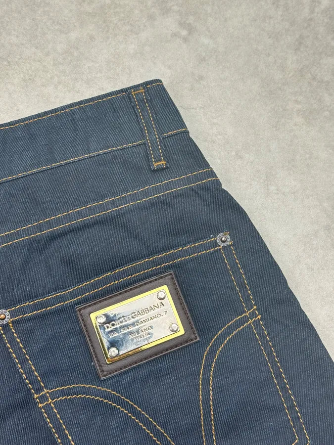20010s Dolce & Gabbana Dark Navy Slim Denim Jeans nGLLmKh 11