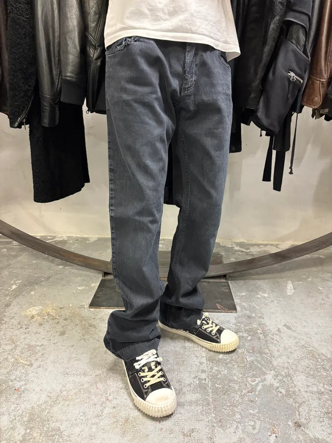 2000s Dolce & Gabbana Dark Obscure Grey Denim Jeans (S/M) ibNuoIZ 2
