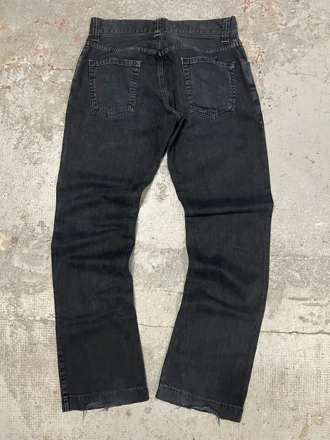 2000s Dolce & Gabbana Dark Obscure Grey Denim Jeans (S/M) ibNuoIZ 6