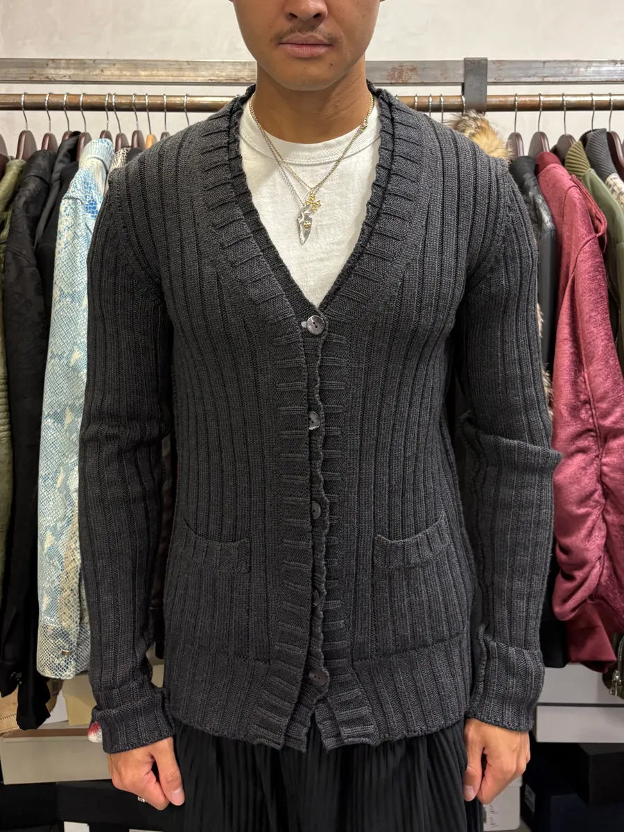 2000s Dolce & Gabbana Dark Wool Cardigan Sweater AFsWYjN 1