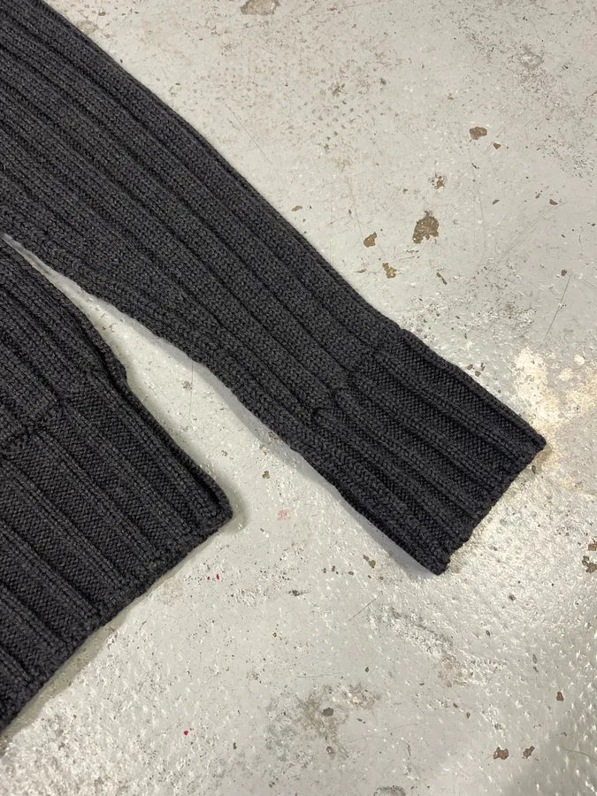 2000s Dolce & Gabbana Dark Wool Cardigan Sweater AFsWYjN 4