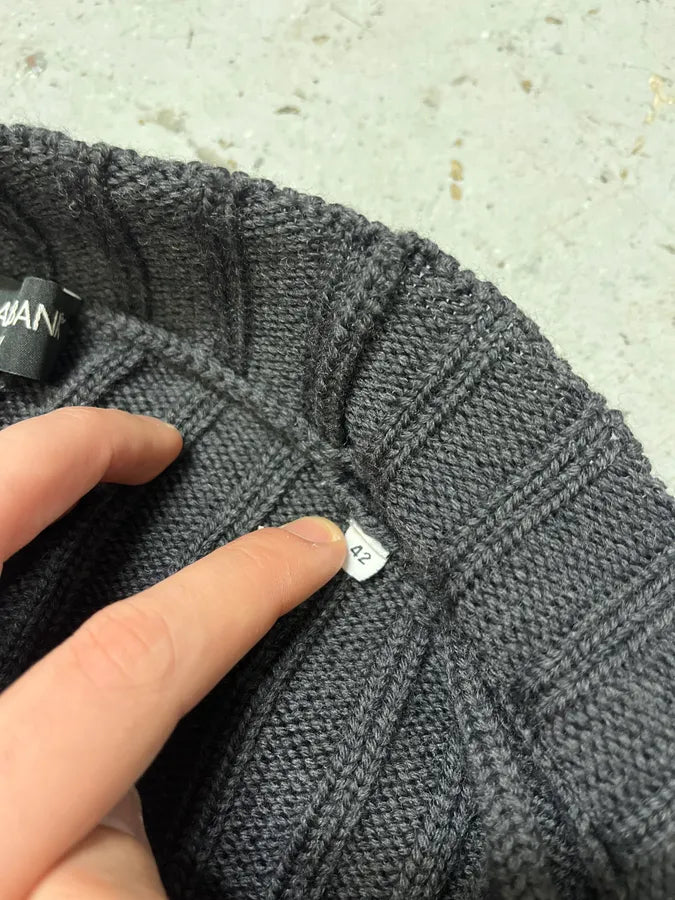 2000s Dolce & Gabbana Dark Wool Cardigan Sweater AFsWYjN 8