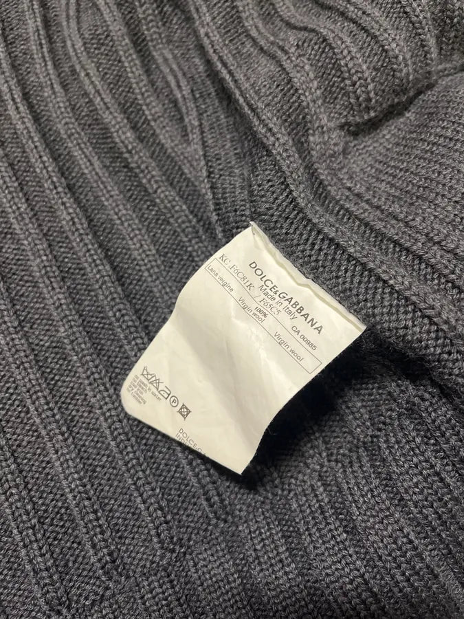 2000s Dolce & Gabbana Dark Wool Cardigan Sweater AFsWYjN 9