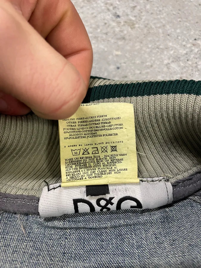 2000s Dolce & Gabbana Denim Full Zip Jacket (L) 10