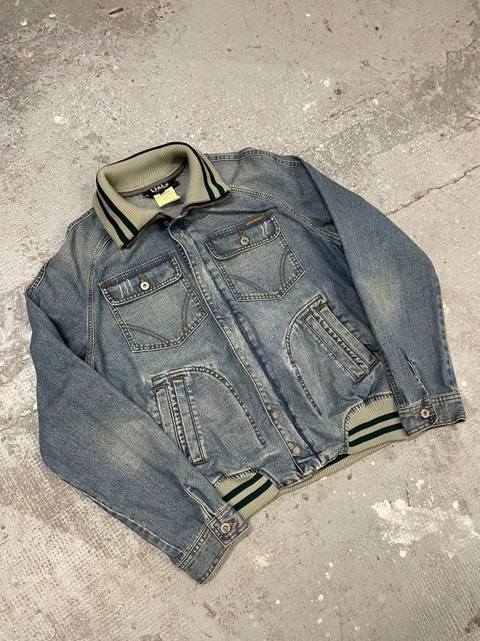 2000s Dolce & Gabbana Denim Full Zip Jacket (L) 2