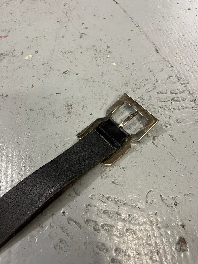 2000s Dolce & Gabbana DG Black Leather Belt wFhQfpA 6