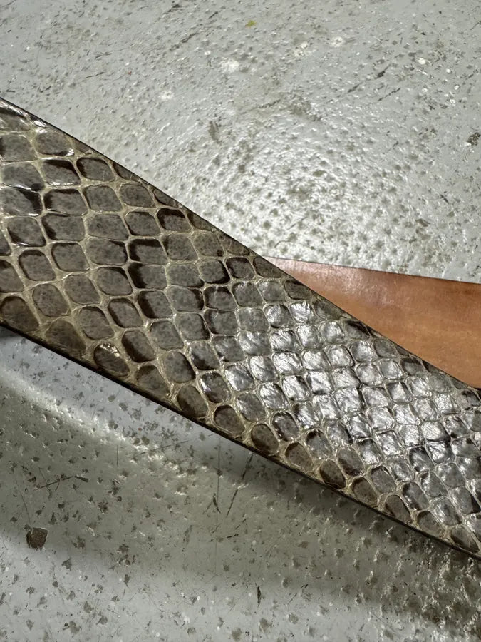 2000s Dolce & Gabbana DG Python Leather Belt (OS) OXGXpja 6