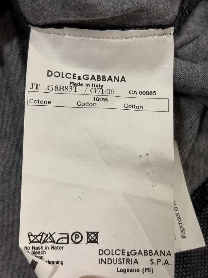 2000s Dolce & Gabbana Diabouk Grey T-Shirt WAtcxEL 8