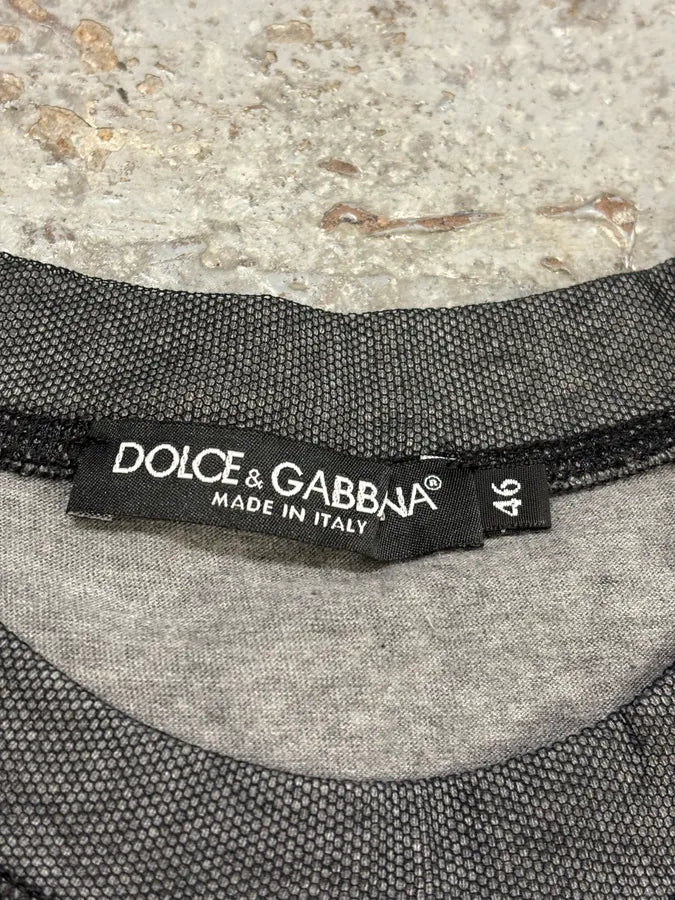 2000s Dolce & Gabbana Diabouk Grey T-Shirt WAtcxEL 6