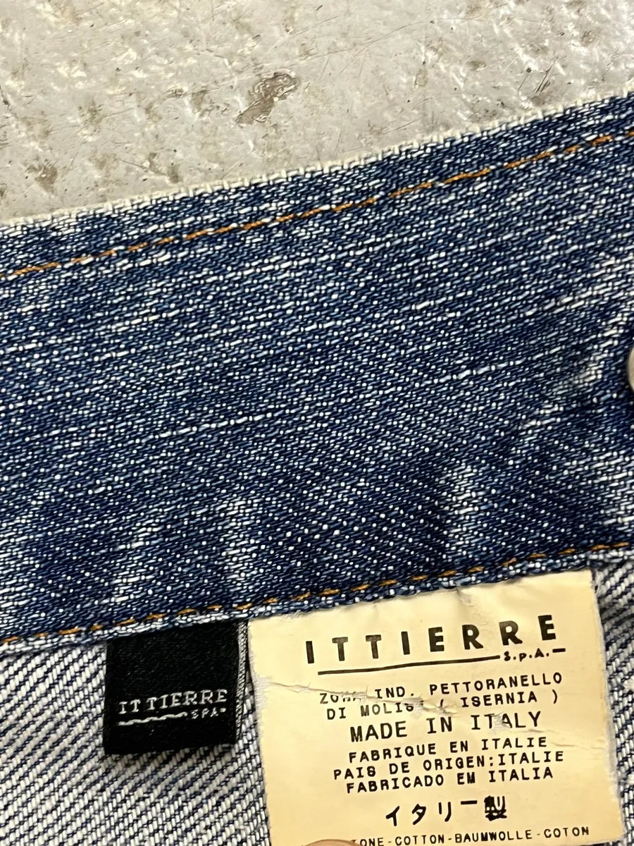 2000s Dolce & Gabbana Distressed Blue Denim Jacket OFkAmMB 11