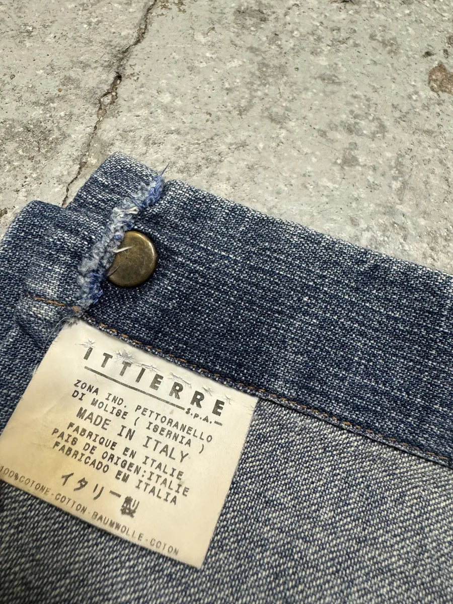 2000s Dolce & Gabbana Distressed Blue Denim Vest NgtSlLt 7