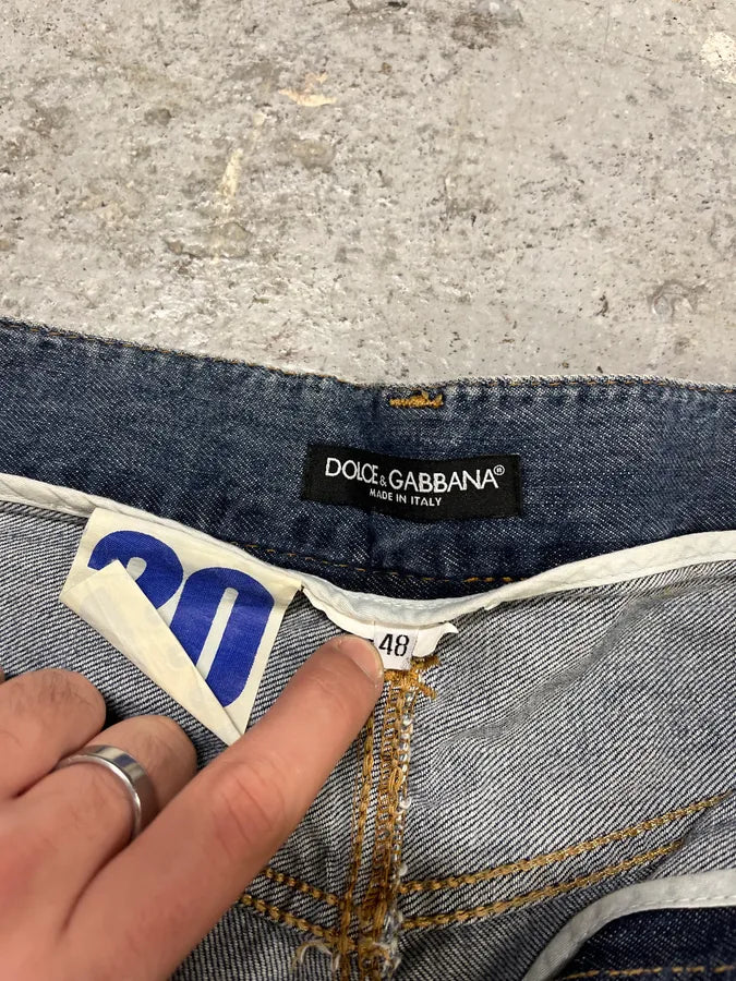 2000s Dolce & Gabbana Distressed Denim Jeans QpNxQjP 10