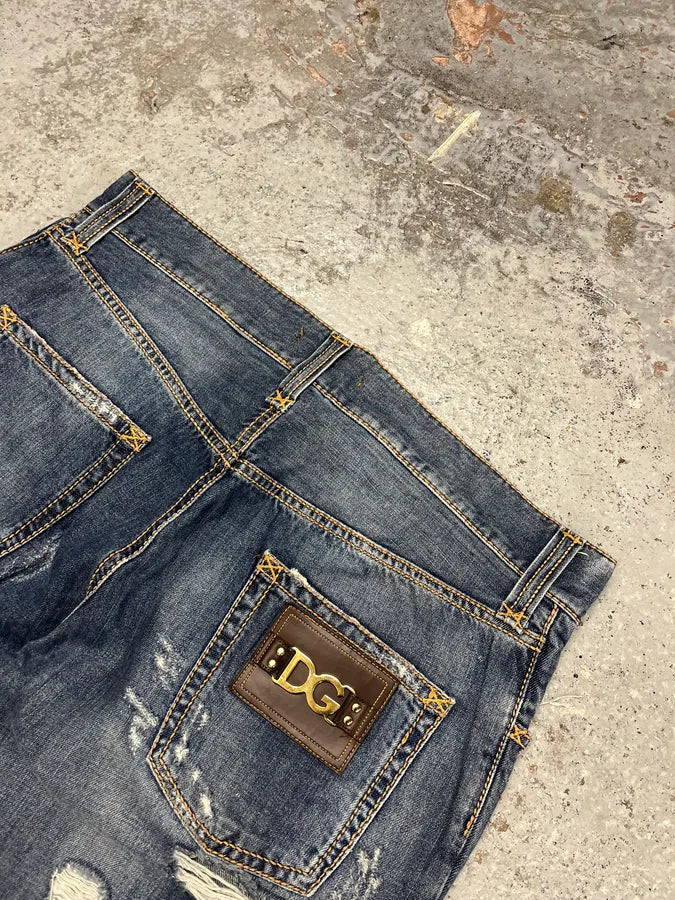 2000s Dolce & Gabbana Distressed Denim Jeans QpNxQjP 6