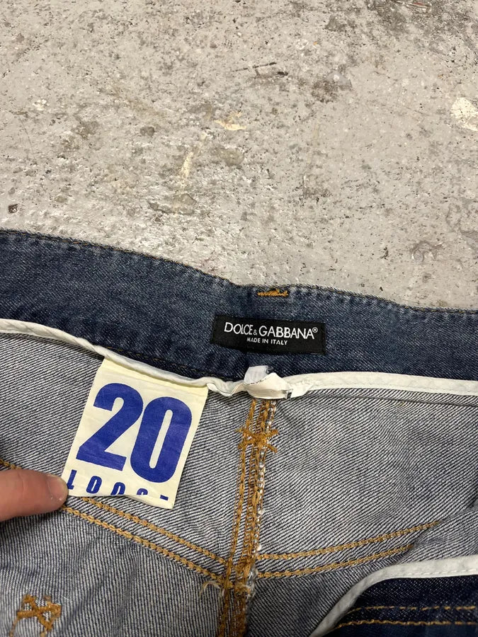 2000s Dolce & Gabbana Distressed Denim Jeans QpNxQjP 9