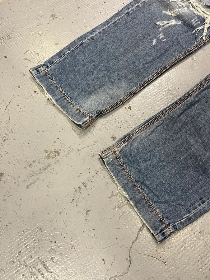 2000s Dolce & Gabbana Distressed Light Blue Jeans unIxuzD 7