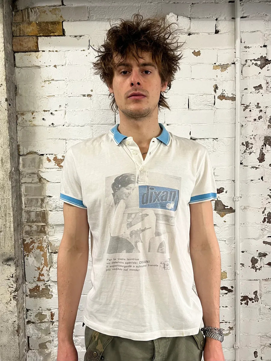 2000s Dolce & Gabbana Dixan Ad White Polo auHAljb 1