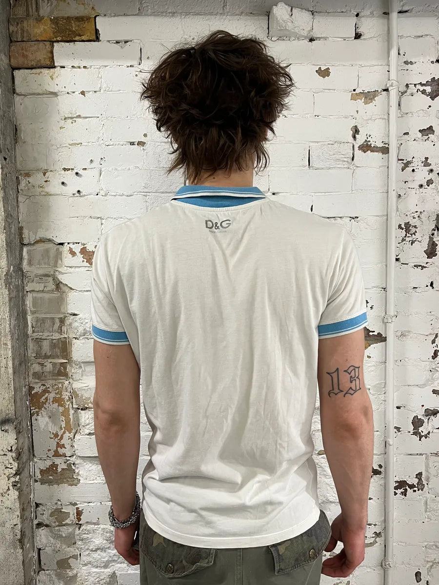 2000s Dolce & Gabbana Dixan Ad White Polo auHAljb 2