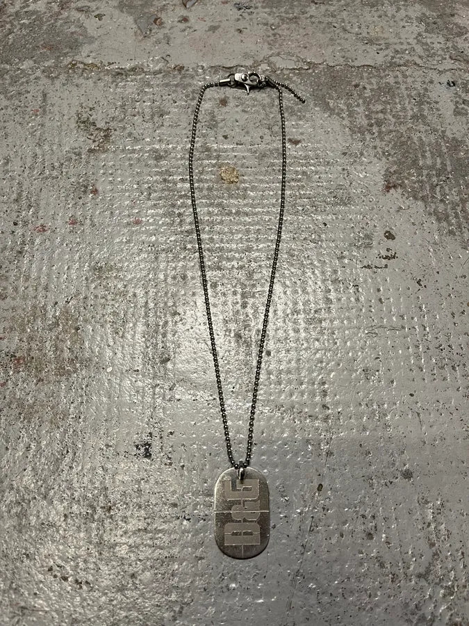 2000s Dolce & Gabbana Dog Tag Ball Chain Necklace IFZTBmW 0