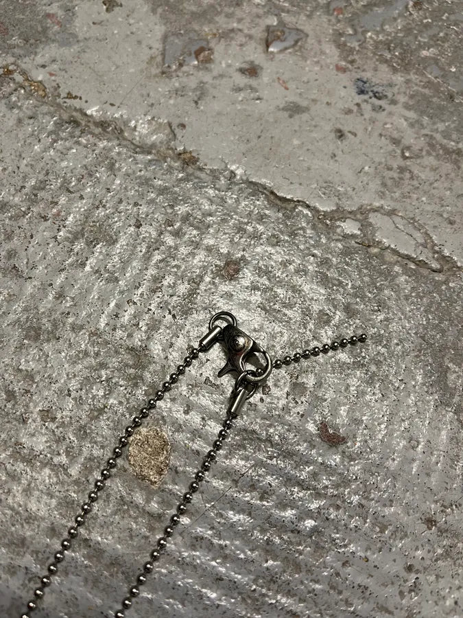 2000s Dolce & Gabbana Dog Tag Ball Chain Necklace IFZTBmW 3