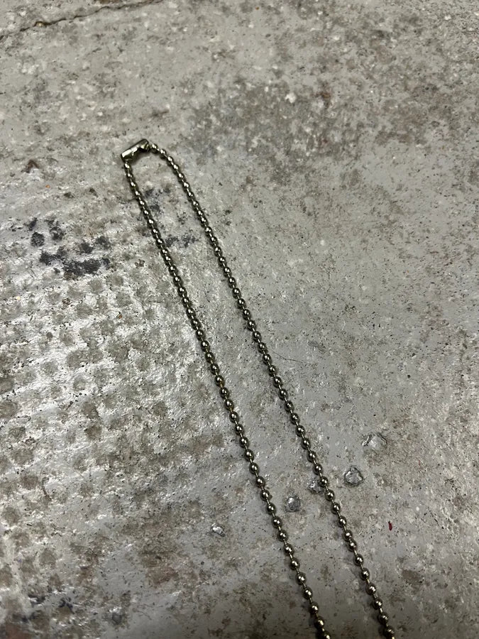 2000s Dolce & Gabbana Dog Tag Ball Chain Necklace (OS) hPOpLcc 3