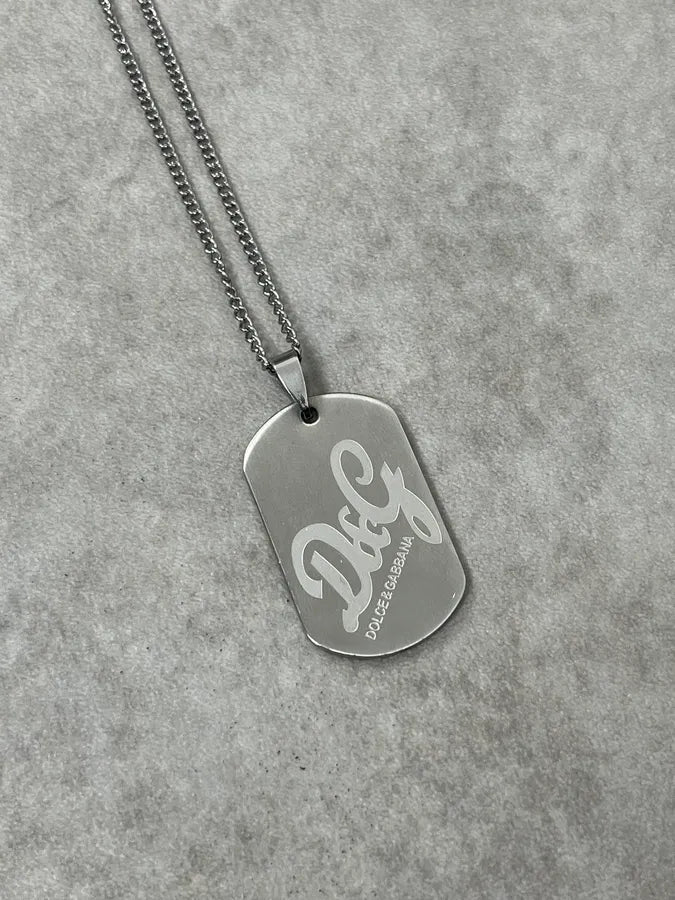 2000s Dolce & Gabbana Dog Tag Necklace nLhzDdR 3