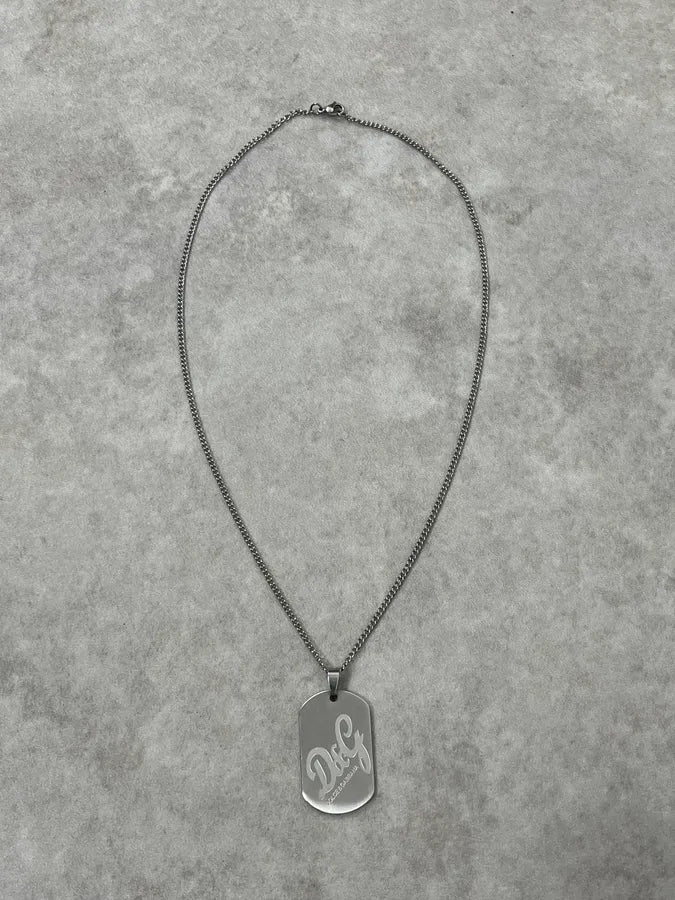 2000s Dolce & Gabbana Dog Tag Necklace nLhzDdR 0