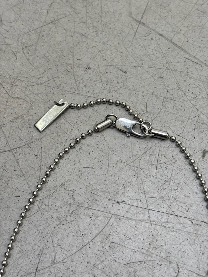 2000s Dolce & Gabbana Double Dog Tag Grey Necklace DOXrbwT 5