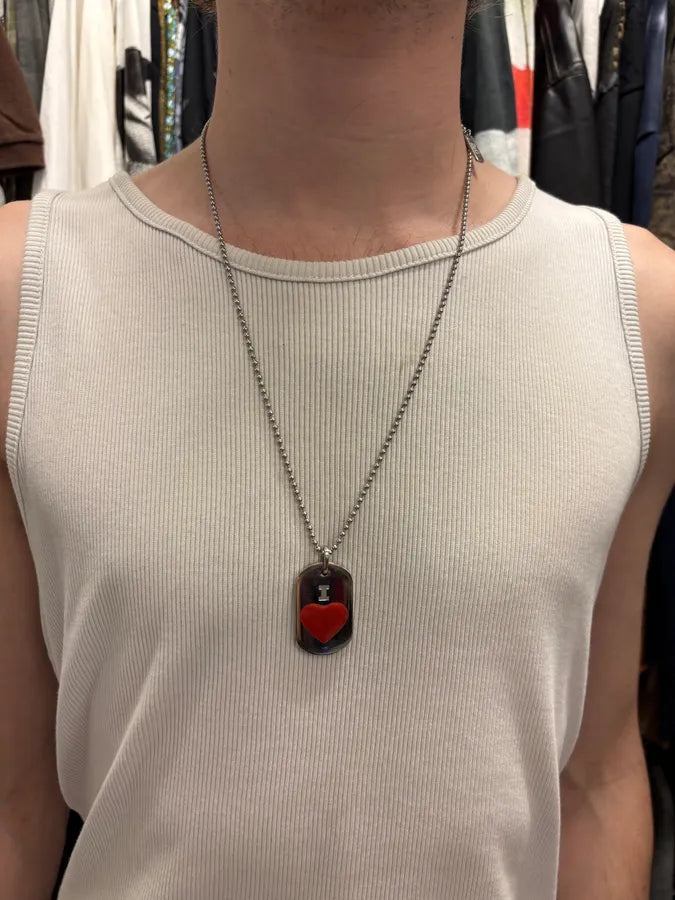 2000s Dolce & Gabbana Double Dog Tag I Love D&G Necklace vmfKFaf 4
