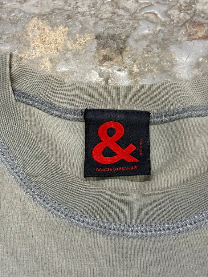 2000s Dolce & Gabbana Easyjump Khaki T-Shirt lNnAZUD 5