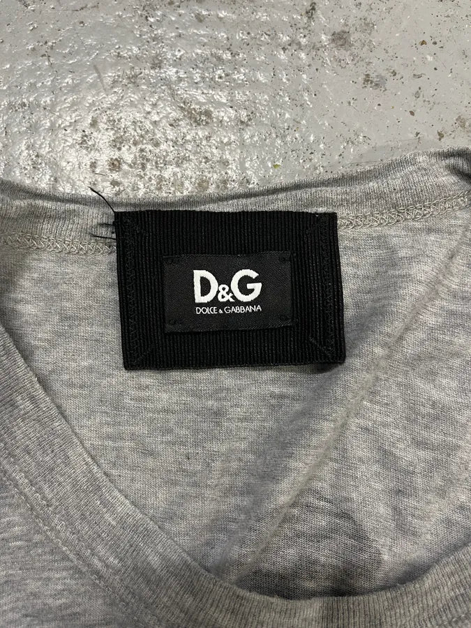 2000s Dolce & Gabbana Elvis Presley Grey T-Shirt Rpgcbeg 7