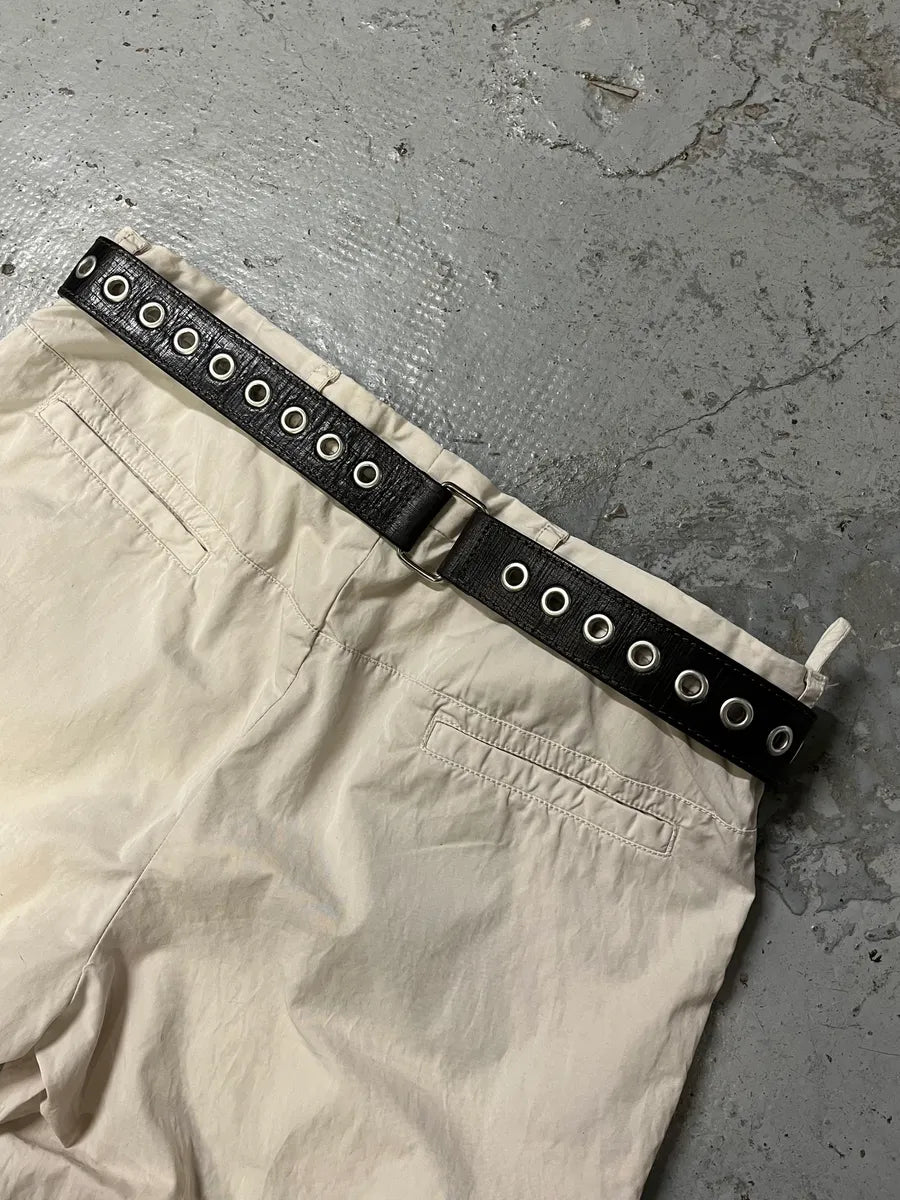 2000s Dolce & Gabbana Eyled Brown Leather Belt KawJJzV 4