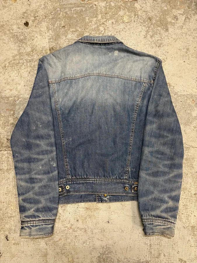 2000s Dolce & Gabbana Faded Blue Denim Jacket NBXgDYH 3