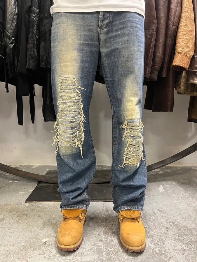 2000s Dolce & Gabbana Faded Distressed Denim Jeans (M/L) kywLjBM 1