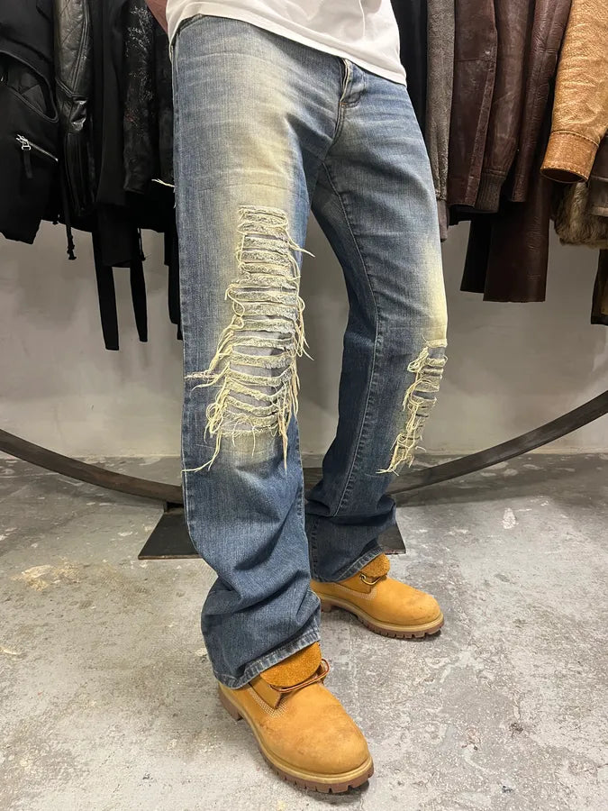 2000s Dolce & Gabbana Faded Distressed Denim Jeans (M/L) kywLjBM 2