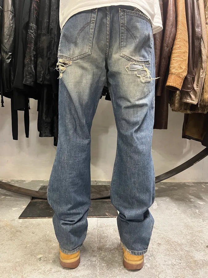 2000s Dolce & Gabbana Faded Distressed Denim Jeans (M/L) kywLjBM 3