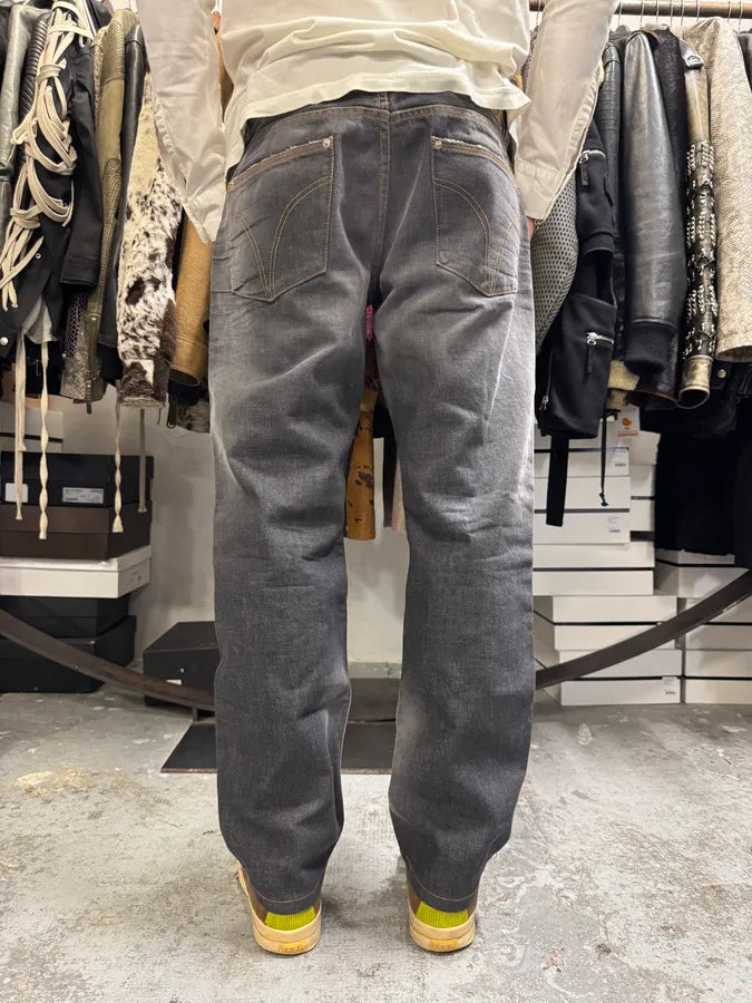 2000s Dolce & Gabbana Faded Large Denim Jeans pHrxZDB 4