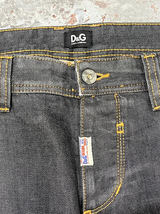 2000s Dolce & Gabbana Faded Large Denim Jeans pHrxZDB 7