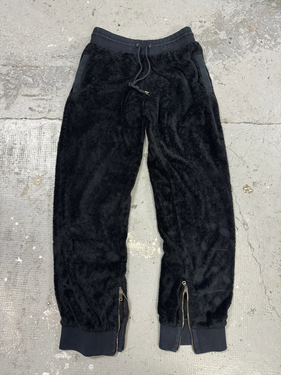 2000s Dolce & Gabbana Fleece Black Plushed Jogger (M) IGfjbOT 4